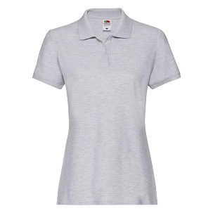 Fruit of the Loom, Ladies Premium Polo, ženska polo majica, pepeljasto siva, L