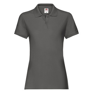 Fruit of the Loom, Ladies Premium Polo, ženska polo majica, svetlo grafitna, M