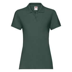 Fruit of the Loom, Ladies Premium Polo, ženska polo majica, tamno zelena, L