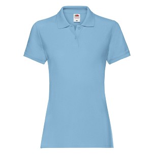 Fruit of the Loom, Ladies Premium Polo, ženska polo majica, nebesko plava, L