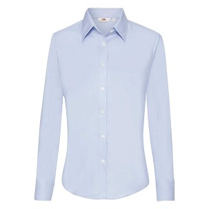 Fruit of the Loom, Ladies LS Oxford Shirt, ženska košulja dugih rukava, oxford plava, S