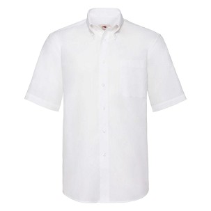 Fruit of the Loom, SS Oxford Shirt, muška poslovna košulja kratkih rukava, bela, M