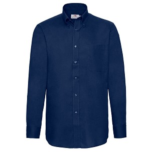 Fruit of the Loom, LS Oxford Shirt, muška poslovna košulja dugih rukava, teget, M