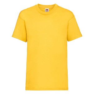 Fruit of the Loom, Valueweight, muška dečija pamučna majica kratkih rukava, suncokret  žuta 14-15