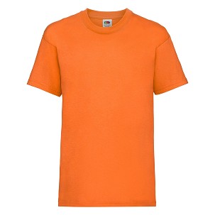 Fruit of the Loom, Valueweight, muška dečija pamučna majica kratkih rukava, narandžasta 7-8