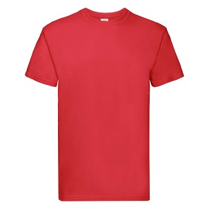 Fruit of the Loom, Super Premium, muška pamučna majica kratkih rukava, crvena, 2XL
