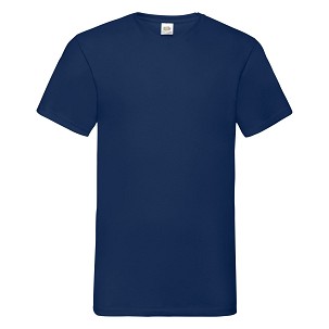 Fruit of the Loom, Valueweight, muška pamučna majica kratkih rukava i V izrezom, tamno teget L