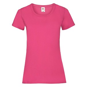 Fruit of the Loom, Valueweight, ženska pamučna majica kratkih rukava, fuksija, XL